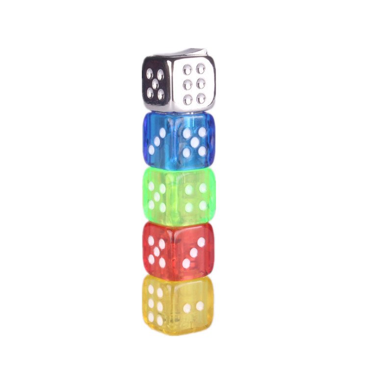 Personalized Creative Inflatable Flashing Light Dice Can Rotate Long Flame Gas Lighter At Will Personalized Creative Inflatable Flashing Light Dice Can Rotate Long Flame Gas Lighter At Will