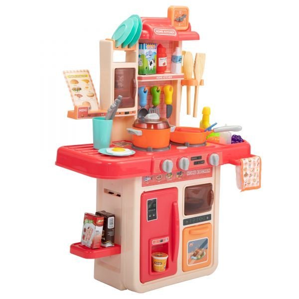 Kids Kitchen Playset Toys - Pink XH Kids Kitchen Playset Toys - Pink XH