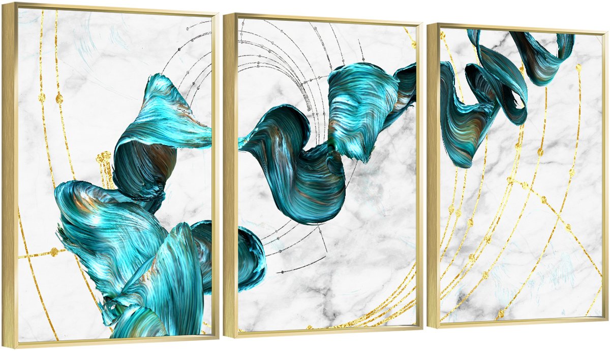 Framed Canvas Wall ArtOil Paintings Impressionism Aesthetic Prints Canvas Paintings for Living Room Bedroom Office Home; 3 Panels Framed Canvas Wall ArtOil Paintings Impressionism Aesthetic Prints Canvas Paintings for Living Room Bedroom Office Home; 3 Panels