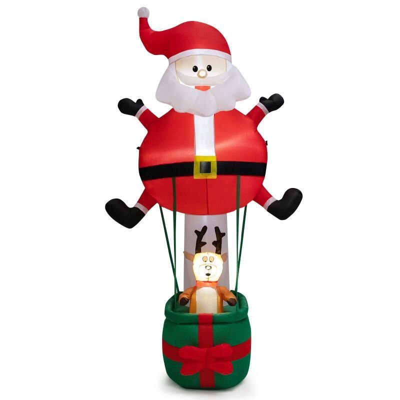 Happy Christmas Holiday Yard Decorations Inflatable W/ LED Lights Happy Christmas Holiday Yard Decorations Inflatable W/ LED Lights